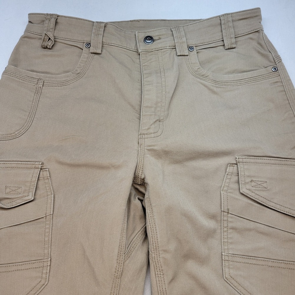Duluth Trading Co Fire Hose Pants Mens 32x30 Tan Straight Coolmax Canvas Utility - Picture 2 of 11